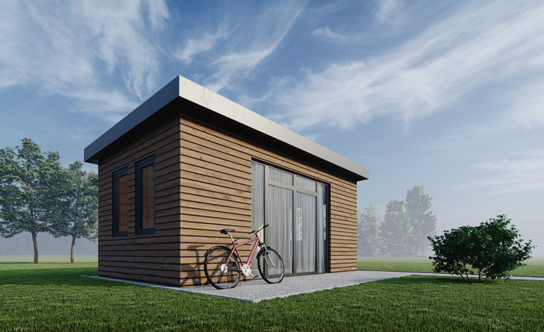 Custom log cabin design and build in Bourne